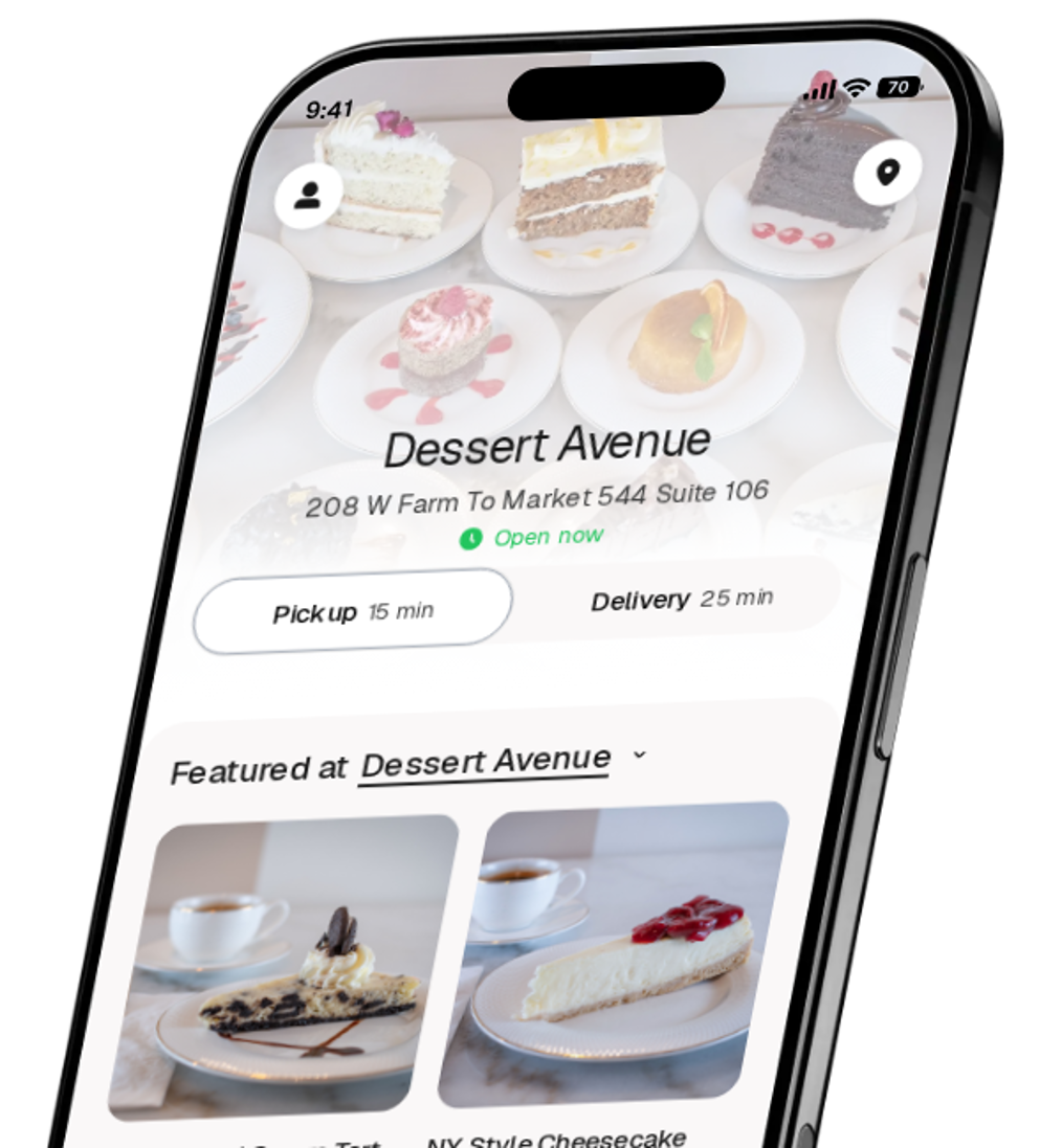 Dessert Avenue app preview