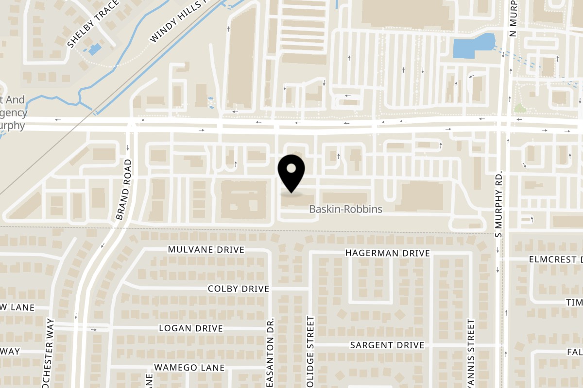 Map showing the location of Dessert Avenue Murphy -Dessert Avenue on 208 W Farm To Market 544 Suite 106 in Murphy